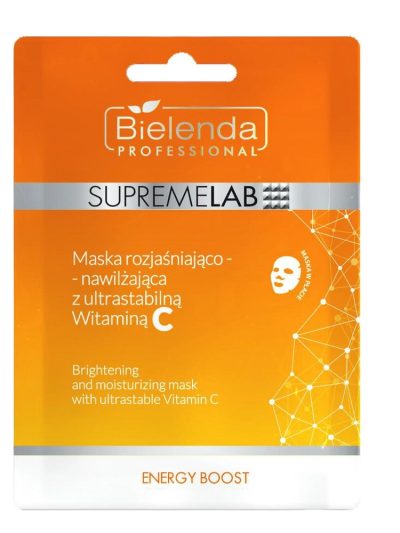 Bielenda Professional SupremeLab Energy Boost maska rozjaśniająco-nawilżająca z ultrastabilną witaminą C
