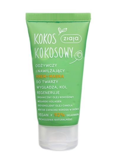 Ziaja Kokos Kokosowy odżywczy i nawilżający krem-maska do twarzy 50ml