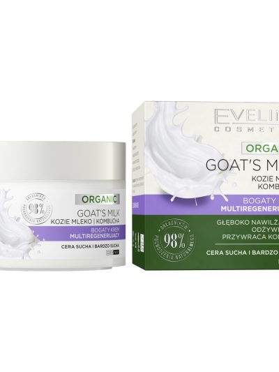 Eveline Cosmetics Organic Goat's Milk bogaty krem multiregenerujący 50ml