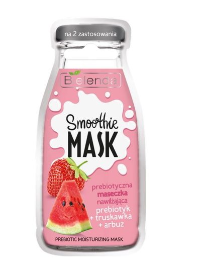 Bielenda Smoothie Mask prebiotyczna maseczka nawilżająca Prebiotyk + Truskawka + Arbuz 10g