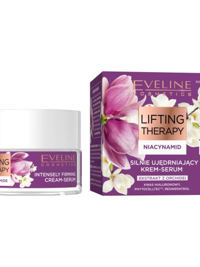 Eveline Cosmetics Lifting Therapy Niacynamid intensywnie ujędrniający krem-serum 50+ 50ml
