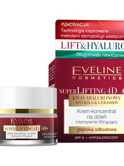 Eveline Cosmetics Super Lifting 4D intensywnie liftingujący krem-koncentrat na dzień 60+ 50ml