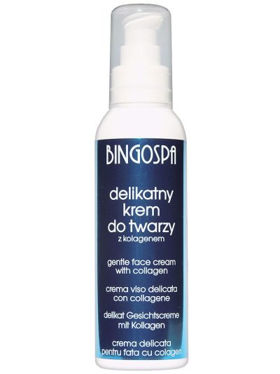 BingoSpa Delikatny krem do twarzy z kolagenem 135g
