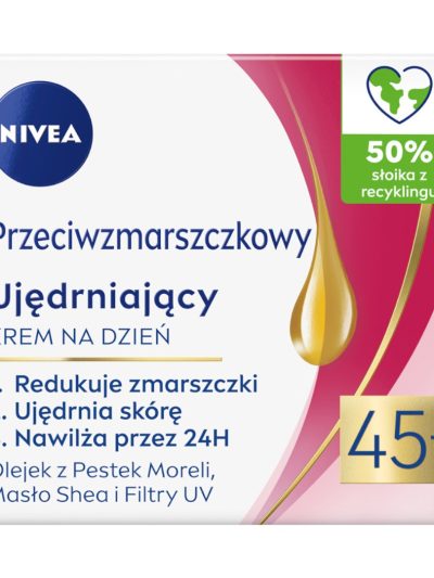 Nivea Przeciwzmarszczkowy + Ujędrniający krem na dzień 45+ 50ml