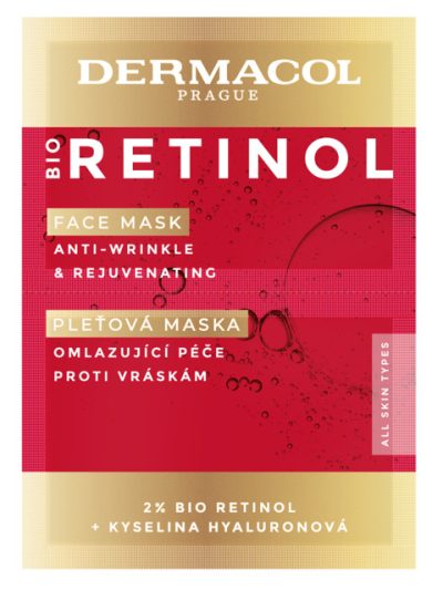 Dermacol Bio Retinol Face Mask przeciwzmarszczkowa maska do twarzy 16ml