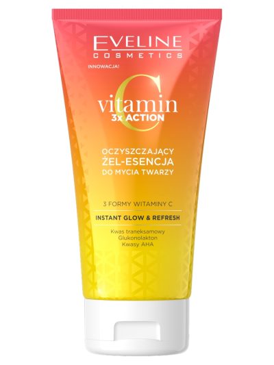Eveline Cosmetics Vitamin C 3x Action oczyszczający żel-esencja do mycia twarzy 150ml