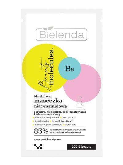 Bielenda Beauty Molecules molekularna niacynamidowa maseczka 8g