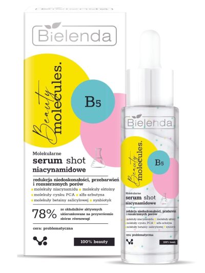 Bielenda Beauty Molecules molekularne niacynamidowe serum shot 30g