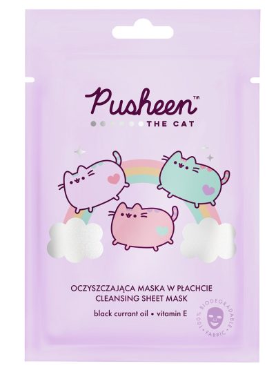 Pusheen Cleansing Sheet Mask oczyszczająca maska w płachcie 17g