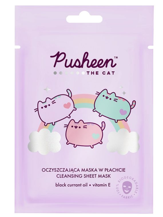 Pusheen Cleansing Sheet Mask oczyszczająca maska w płachcie 17g
