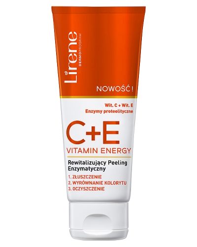 Lirene C+E Vitamin Energy rewitalizujący peeling enzymatyczny 75ml