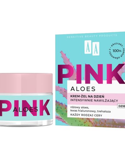 AA Aloes Pink krem intensywnie nawilżający żelowy na dzień 50ml