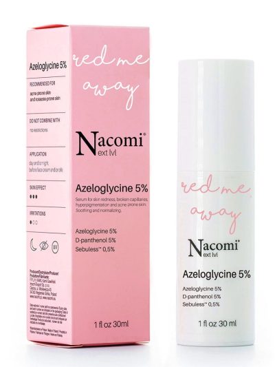 Nacomi Next Level Azeloglicyna 5% kojące serum do twarzy do cery naczynkowej i z trądzikiem różowatym 30ml