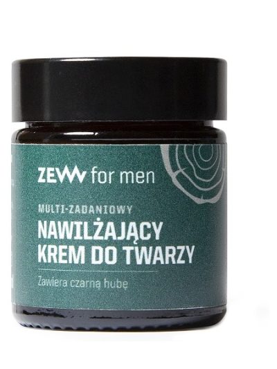 Zew For Men Multi-zadaniowy nawilżający krem do twarzy z czarną hubą 30ml