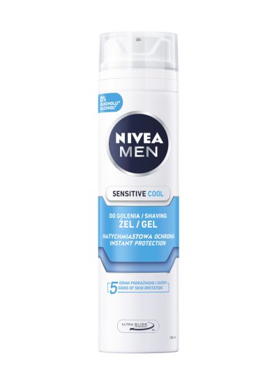 Nivea Men Sensitive Cool chłodzący żel do golenia 200ml