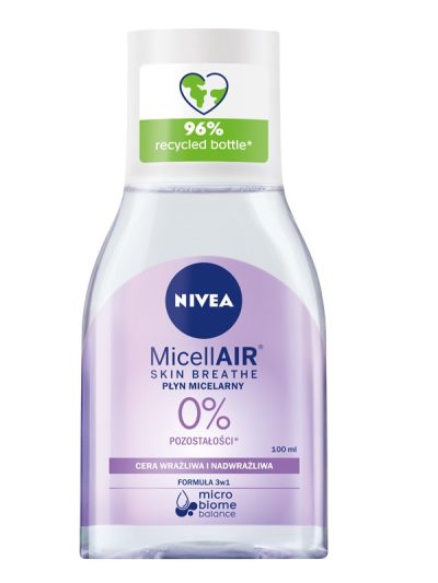 Nivea MicellAir Skin Breathe pielęgnujący płyn micelarny do cery wrażliwej i nadwrażliwej 100ml