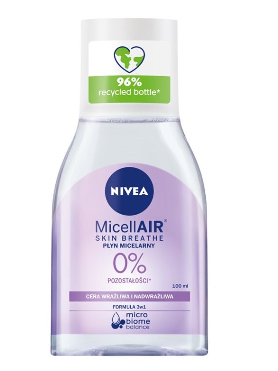 Nivea MicellAir Skin Breathe pielęgnujący płyn micelarny do cery wrażliwej i nadwrażliwej 100ml