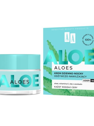AA Aloes 100% aloe vera extract krem dzienno-nocny odżywczo-nawilżający 50ml