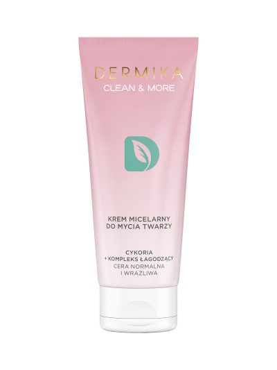 Dermika Clean & More krem micelarny do mycia twarzy do cery normalnej i wrażliwej Cykoria & Kompleks Łagodzący 150ml