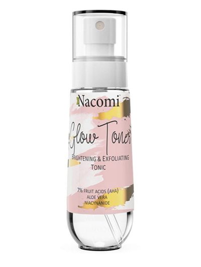 Nacomi Glow Toner rozświetlająco-złuszczający tonik do twarzy 80ml