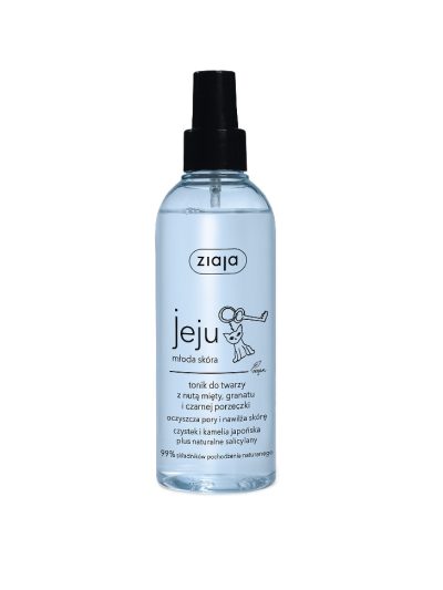 Ziaja Jeju tonik do twarzy w sprayu z nutą mięty granatu i czarnej porzeczki 200ml