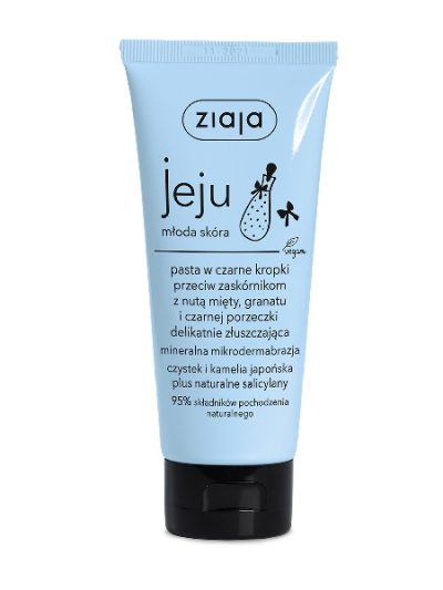 Ziaja Jeju pasta w czarne kropki przeciw zaskórnikom 75ml