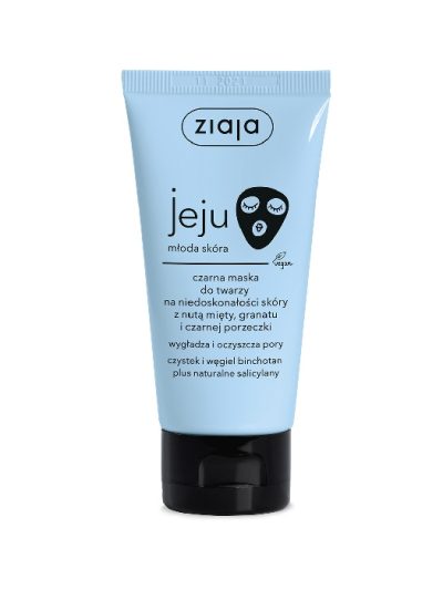 Ziaja Jeju czarna maska do twarzy na niedoskonałości skóry 50ml