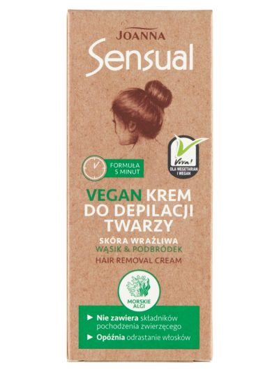 Joanna Sensual Vegan krem do depilacji twarzy 20g