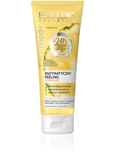 Eveline Cosmetics Facemed+ 3w1 enzymatyczny peeling do twarzy Gommage 50ml