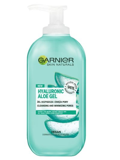 Garnier Hyaluronic Aloe Gel żel oczyszczający do każdego typu skóry 200ml