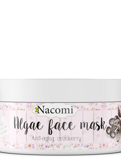 Nacomi Algae Face Mask algowa maska do twarzy przeciwzmarszczkowa Żurawina 42g