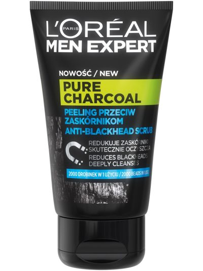 L'Oreal Paris Men Expert Pure Charcoal peeling do twarzy przeciw zaskórnikom 100ml