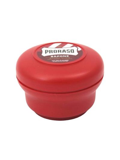 Proraso Sapone zmiękczające mydło do golenia w tyglu z olejkiem sandałowym i masłem shea 150ml