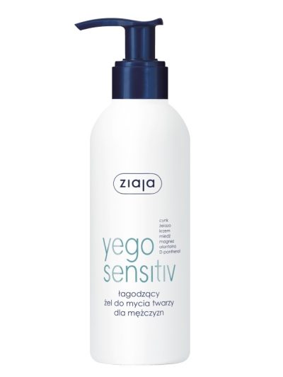 Ziaja Yego Sensitiv łagodzący żel do mycia twarzy dla mężczyzn 200ml