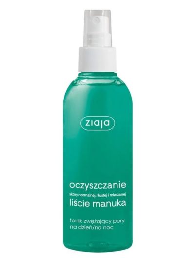 Ziaja Liście Manuka Oczyszczanie tonik zwężający pory na dzień/noc 200ml