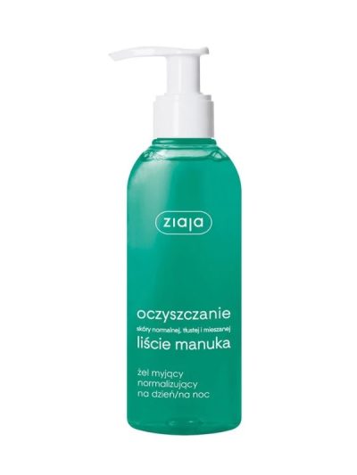 Ziaja Liście Manuka Oczyszczanie żel myjący normalizujący na dzień/noc 200ml
