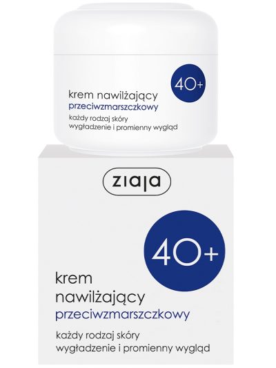 Ziaja Krem nawilżający przeciwzmarszczkowy 40+ każdy rodzaj skóry 50ml