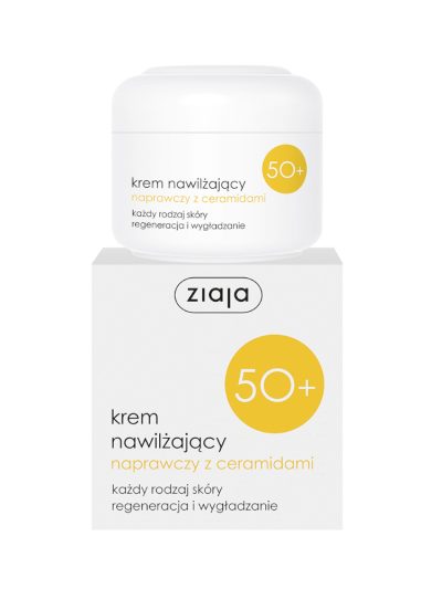 Ziaja Krem nawilżający naprawczy z ceramidami 50+ 50ml