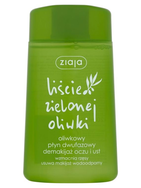 Ziaja Liście Zielonej Oliwki oliwkowy płyn dwufazowy demakijaż oczu i ust 120ml