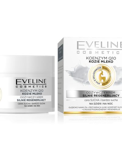 Eveline Cosmetics Koenzym Q10 + Kozie Mleko odżywczy krem silnie regenerujący dzień/noc 50ml