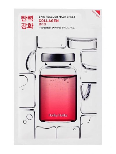 HOLIKA HOLIKA Skin Rescuer Mask Sheet Collagen liftingująca maska ​​w płachcie z kolagenem