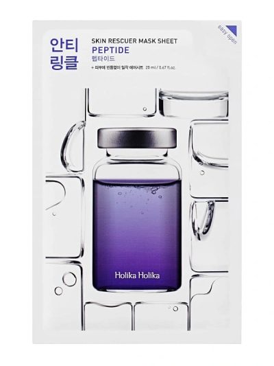 HOLIKA HOLIKA Skin Rescuer Mask Sheet Peptide przeciwzmarszczkowa maska w płachcie z peptydami