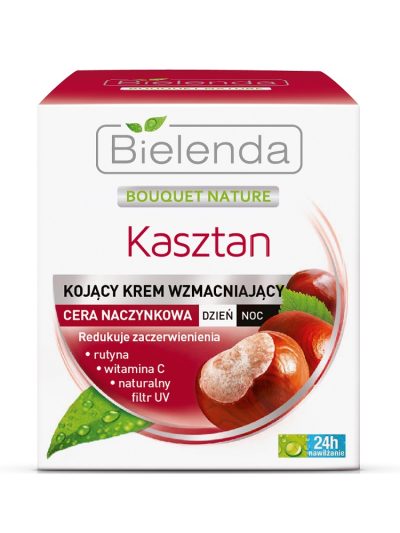 Bielenda Bouquet Nature Kasztan kojący krem wzmacniający na dzień i noc 50ml