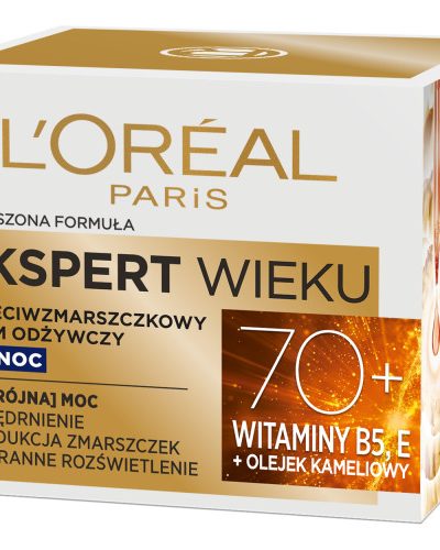 L'Oreal Paris Ekspert Wieku 70+ przeciwzmarszczkowy krem odżywczy na noc 50ml