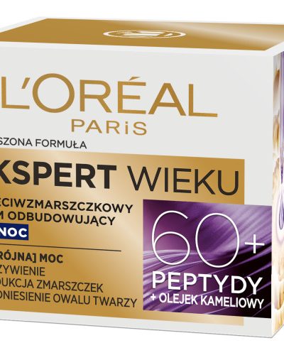 L'Oreal Paris Ekspert Wieku 60+ przeciwzmarszczkowy krem odbudowujący na noc 50ml