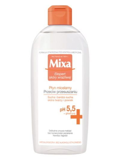 MIXA Płyn miceralny przeciw przesuszaniu do skóry suchej i bardzo suchej 400ml