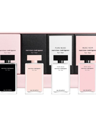 Narciso Rodriguez For Her Exclusive Collector zestaw miniatur zapachów 4x7.5ml