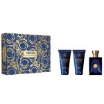 Versace Pour Homme Dylan Blue zestaw woda toaletowa 50ml + żel pod prysznic 50ml + balsam po goleniu 50ml