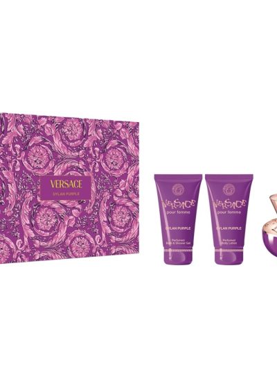 Versace Dylan Purple Pour Femme zestaw woda perfumowana 50ml + żel pod prysznic 50ml + balsam do ciała 50ml