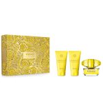 Versace Yellow Diamond zestaw woda toaletowa 50ml + żel pod prysznic 50ml + balsam do ciała 50ml